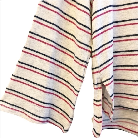 Anthropologie SUNDRY NEW Striped Wide Sleeve Hacci Soft Oversized Top - Picture 5 of 14